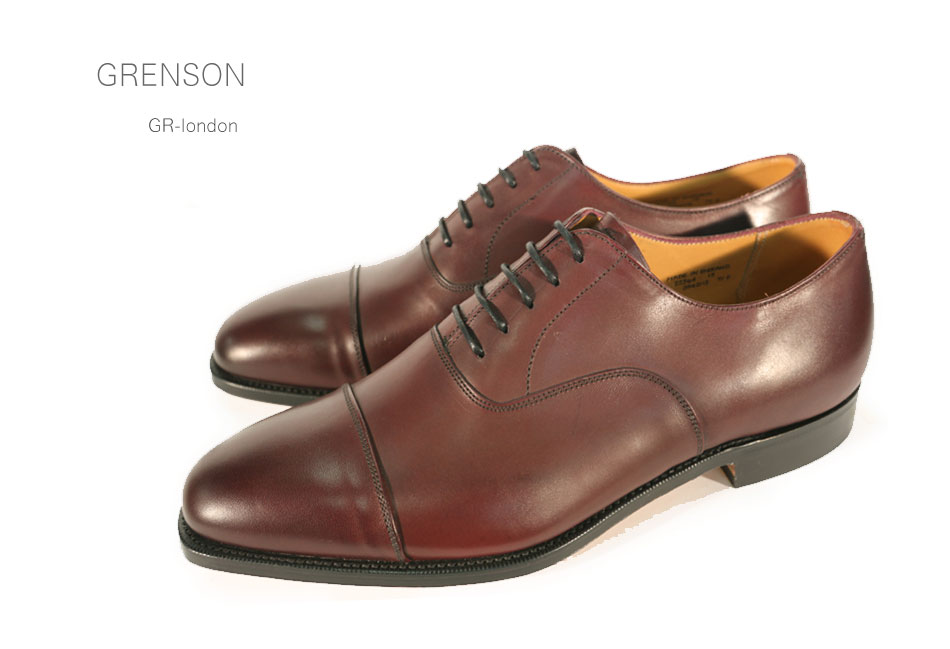 【新品未使用】 GRENSON グレンソン 革靴 レザーシューズ 紳士靴 ビジネスシューズ CAMDEN プレーントゥ 113880 【9H：約28cm/BLACK BOOKBINDER】