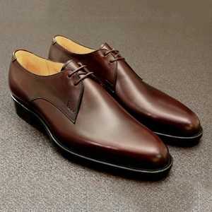 【新品】大塚製靴Otsuka 革靴 プレーントゥ外羽根25.5cmブラウン値下げ